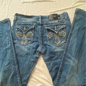 Miss me cross bootcut jeans size:30